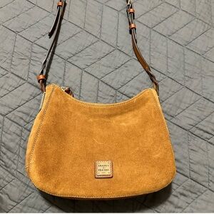 Dooney & Bourke Tan Suede Shoulder Bag